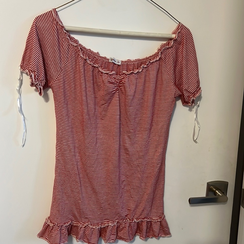 Paris micro stripe tee